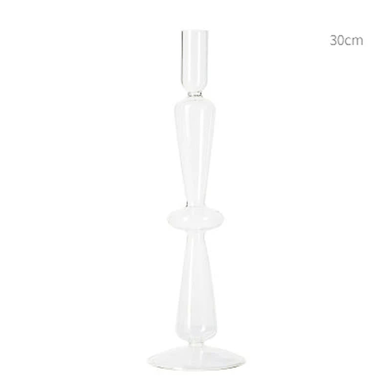 Floriddle European Candle Holder Glass Candlestick Home Decoration Wedding Decoration Candle Stick Holder Nordic Home Decor