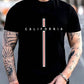 Manfinity Homme Men'S Oversized Letter Printed Drop Shoulder T-Shirt