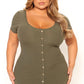 Love Her down Midi Dress - Olive