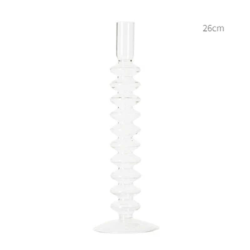 Floriddle European Candle Holder Glass Candlestick Home Decoration Wedding Decoration Candle Stick Holder Nordic Home Decor