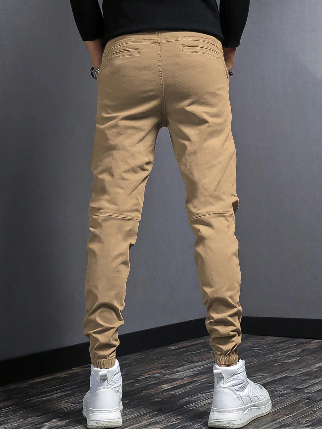 Manfinity Men Solid Slant Pocket Pants