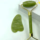 Natural Jade Massage Roller Guasha Board SPA Scraper Stone Facial Anti-Wrinkle Treatment Body Massager Health Care Tools