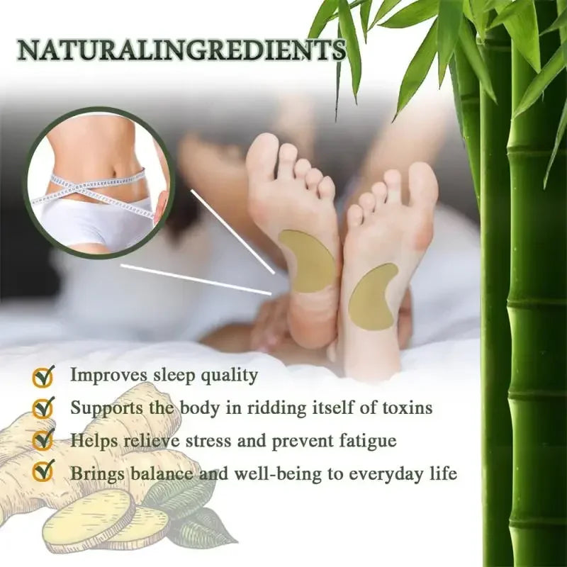 Wormwood Detox Foot Patches Feet Care Relieve Stress Help Sleep Slimming Body Shape Foot Paste Body Toxins Cleansing Weight Loss