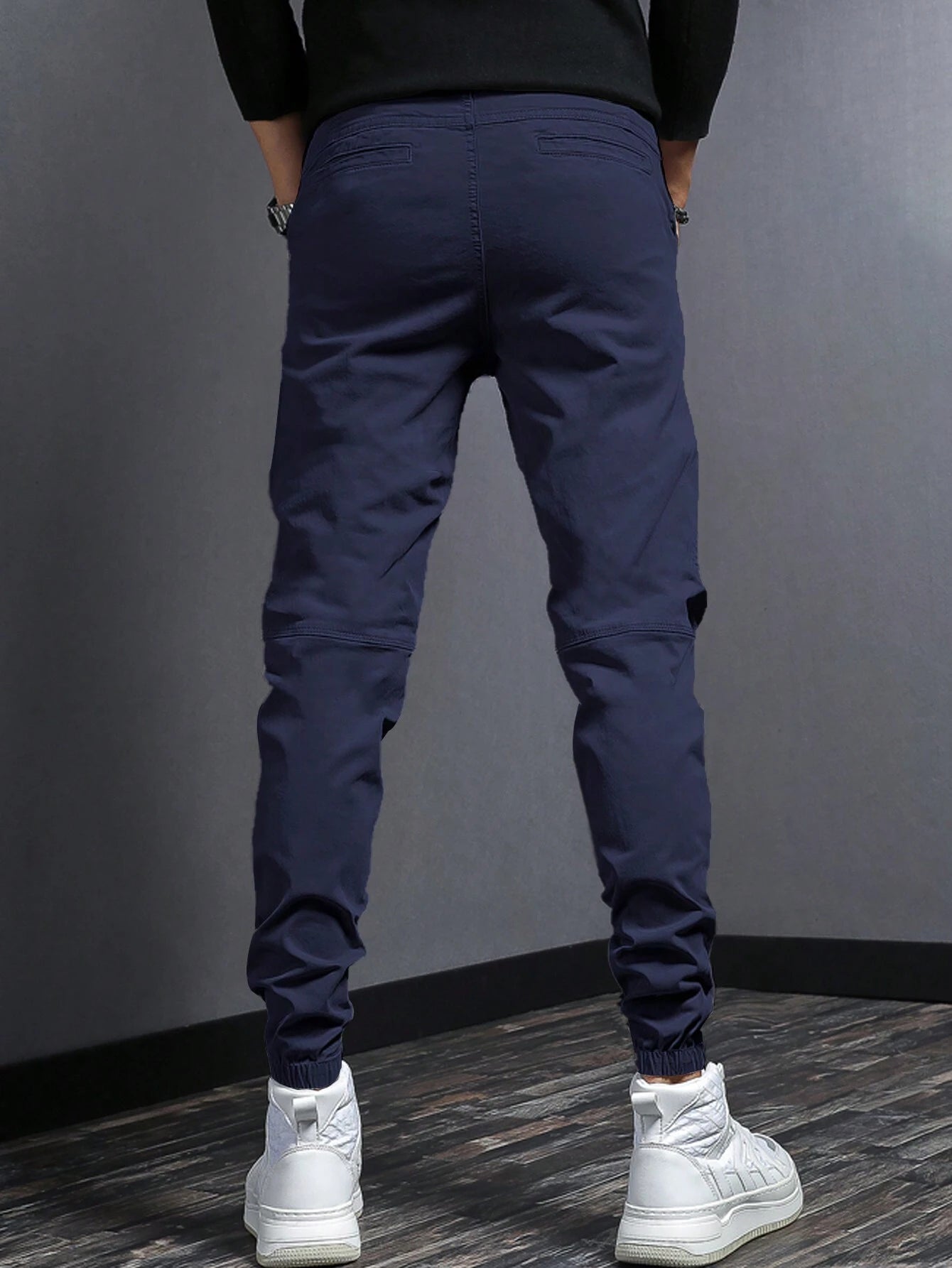 Manfinity Men Solid Slant Pocket Pants