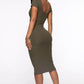 Love Her down Midi Dress - Olive