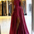 Women'S High Split A-Line Satin Fashion Designer Prom Dresses (Long)